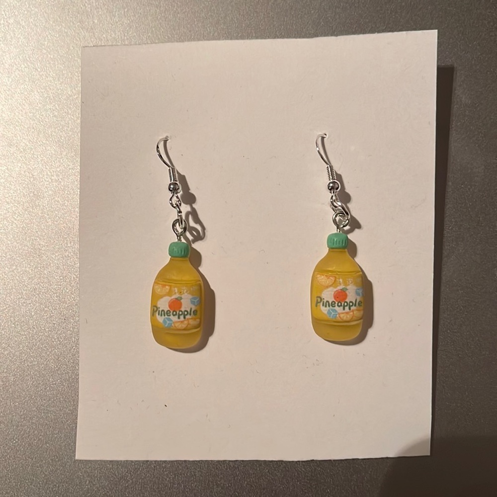 3/$20 handmade pineapple juice earrings
